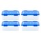 IRIS USA 4Pack 30qt WEATHERPRO Airtight Plastic Storage Bin with Lid and Seal and Secure Latching Buckles